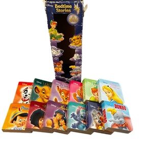 Disney Bedtime Stories Mini Board Book Set (12 Books)